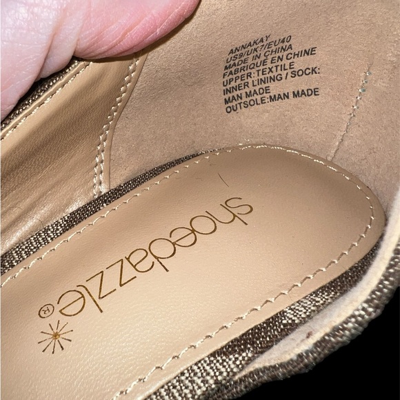 Shoedazzle 4 inch Heels, Size 9, Brown and Tan - Picture 4 of 5